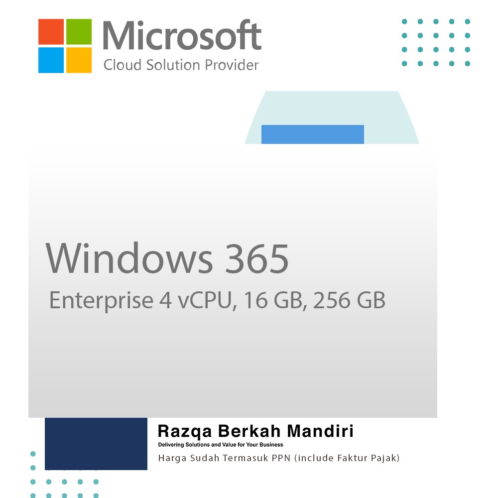 Windows 365 Enterprise 4 vCPU, 16 GB, 256 GB - P1Y - Annual