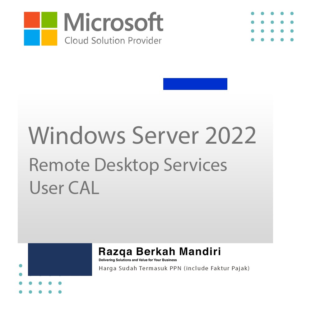 Windows Server 2022 Remote Desktop Services - 1 User CAL 3 Year - Triennial