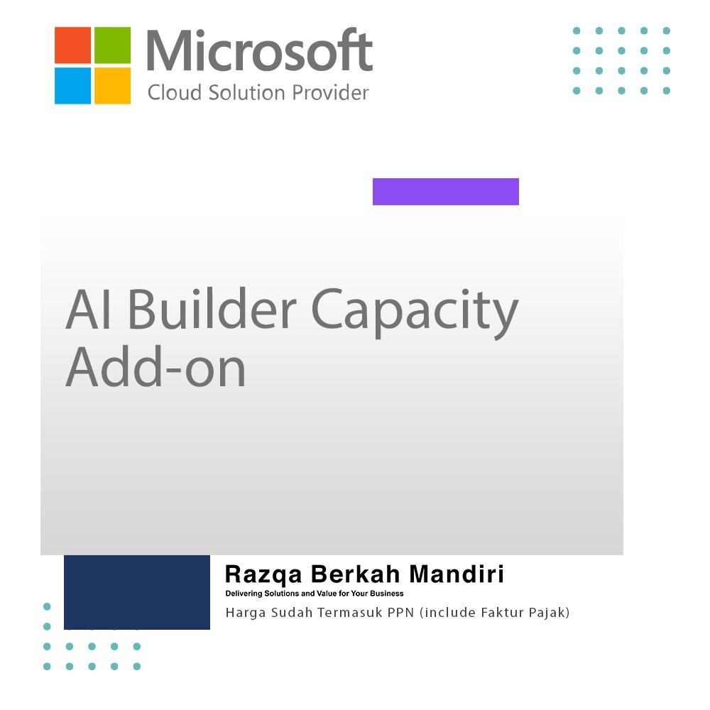 AI Builder Capacity Add-on T3 (min 50 packs) - P1Y - Annual