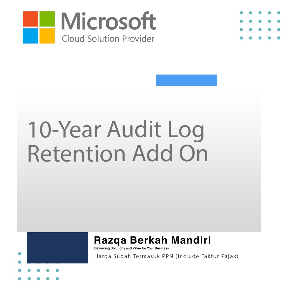 10-Year Audit Log Retention Add On - P1Y - Annual